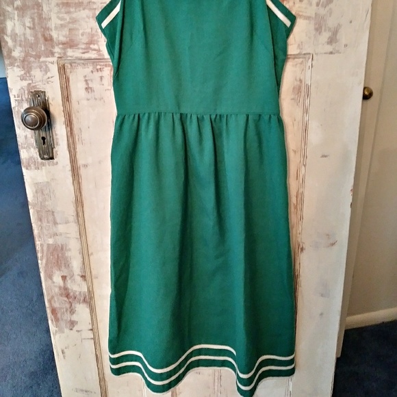 Vintage Kelly Green Dress - Picture 2 of 5